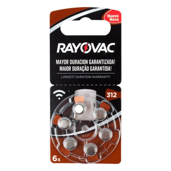 Pila Audición Rayovac Tamaño 312 X 6 Unidades