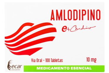 Amlodipino 10 Mg 100 Tabletas Ec