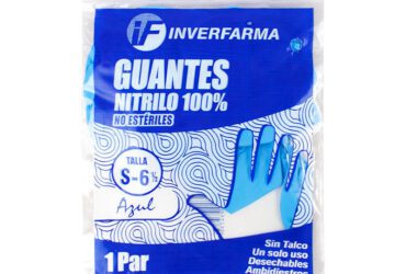 Guante De Nitrilo Azul S 2 Uds Inverf.