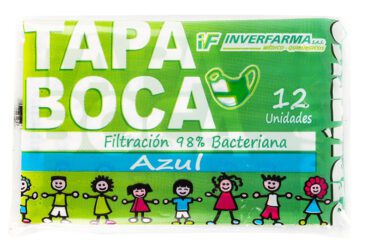 Tapaboca Des Pedia.Azul 12Uds Inverfarma