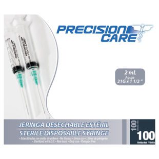 Jeringa 3P 2 Ml 21X1.1/2 100 Uds Eterna