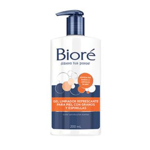 Gel Limpiador Biore Granos Y Espinillas 200 Ml