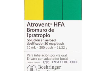 Atrovent Hfa 200 Dosis Aerosol 10 Ml (A)(3%+)(Pae)