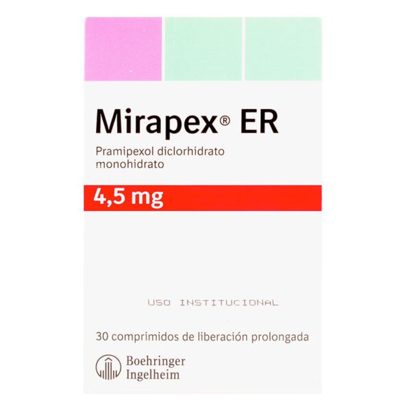 EPS-MIRAPEX ER 4.5 MG X30 TABLETAS
