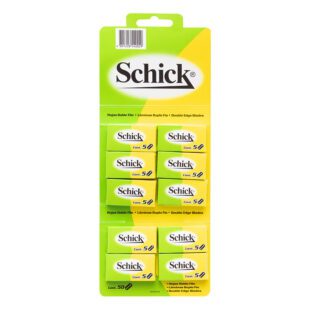 CUCHILLA SCHICK 10X5 UNI DOBLE FILO