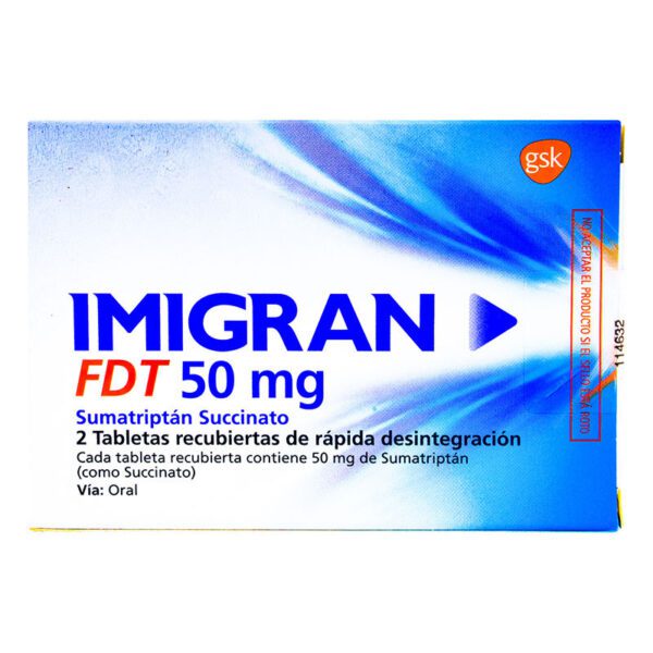 IMIGRAN FDT 50 MG 2 TAB