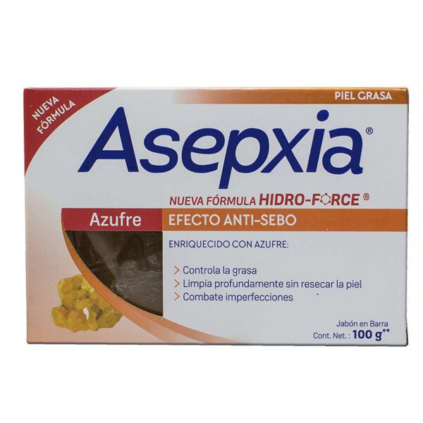 JABON ASEPXIA 100 GR AZUFRE