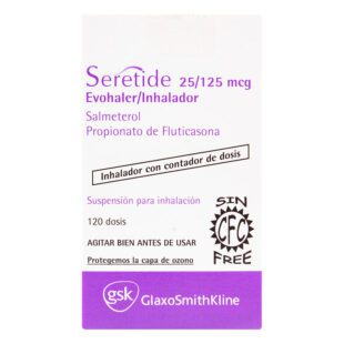 SERETIDE 25/125 MG INHAL 120 DOSIS