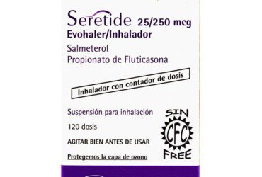SERETIDE 25/250 MG INHAL 120 DOSIS