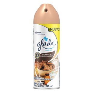 Ambientador Glade Spray Ambar Madera 250Gr/275Ml