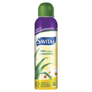 Desodorante Savital Spray Sábila Manzanilla 150 Ml M