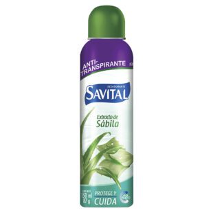 Desodorante Savital Spray Extracto Sábila 150 Ml M