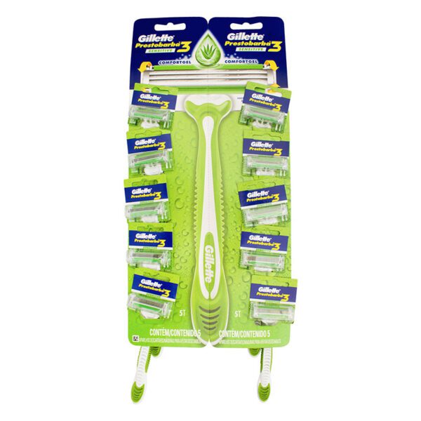 PRESTOBARBA GILLETTE 3 SEN/CARE 10 UNDS
