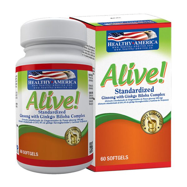 ALIVE GINSENG CON GINKGO BILOBA 60 SOFT