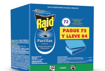 RAID PASTILLAS LAMINAS 72 UNI