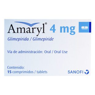 Amaryl 4 Mg 15 Comprimidos (3%+)(A)(Pae)