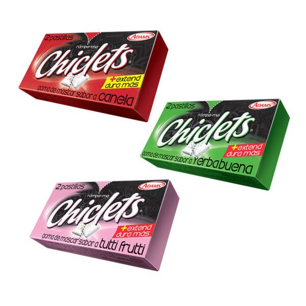 CHICLE ADAMS SURTIDO 20 UDS