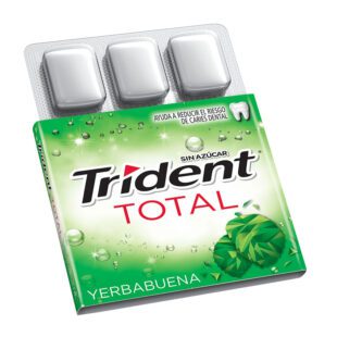 CHICLE TRIDENT TOTAL 16 UNI YERBABUENA
