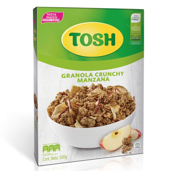 Cereal Granola Tosh Manzana 300 Gr