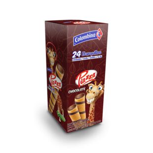 Barquillos Piazza Jirafa Chocolate 24 Unidades