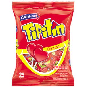 Colombina Tipitin Corazón 25 Unidades