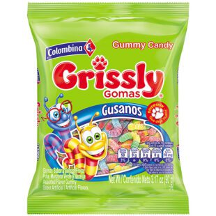 Gomas Grissly Gusanos 90 Gr