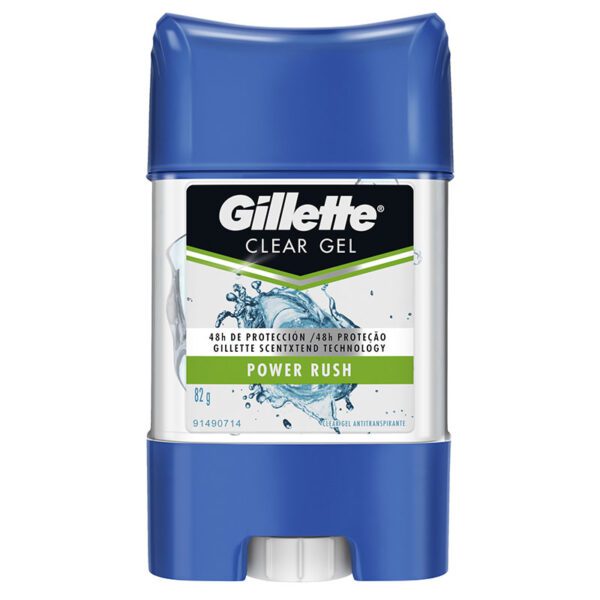 DTE GILLETTE GEL 82 GMS POWER BEADS RUSH