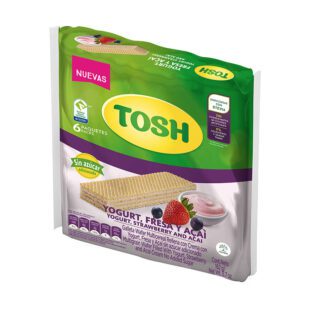 Galleta Tosh Wafer Fresa 6 Paquete  162 Grs