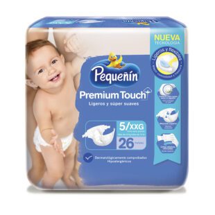 Pañal Pequeñin Premium Touch Etapa 5 Xxg 26 Unidades