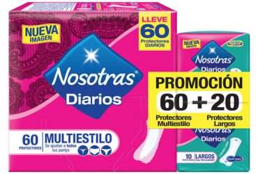 Protector Nosotras Diarios Multiestilo 60 Unidades + 20 Protectores