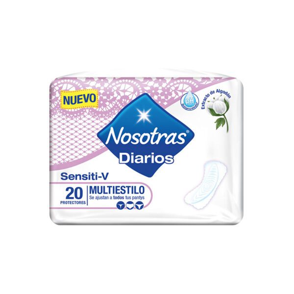 PROT NOSOTRAS DIARIOS SENSITI-V 20 UNI