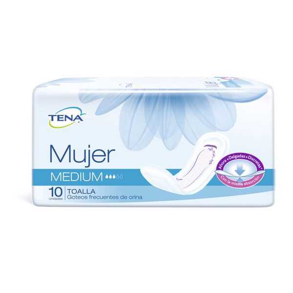 TOA/ TENA MUJER MEDIUM 10 UNI