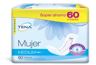 Toalla Tena Mujer Medium 60 Unidades