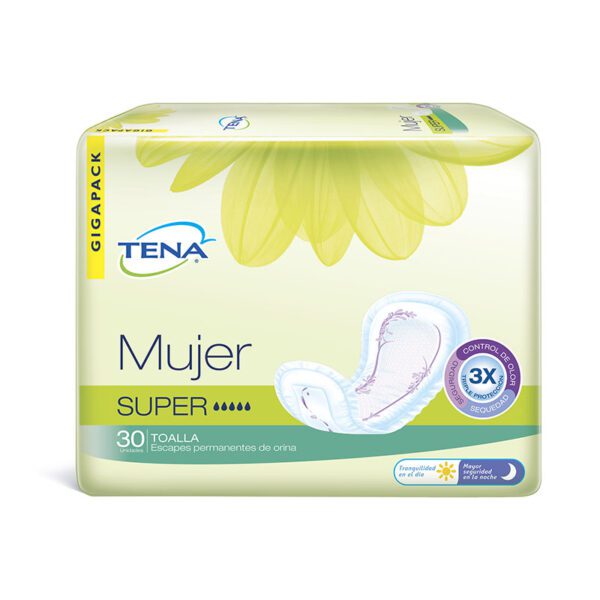 Toalla Tena Mujer Súper 30 Unidades