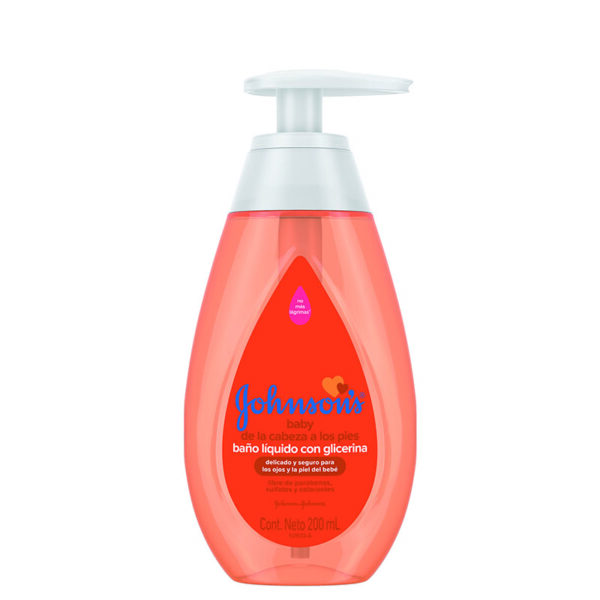 BAÑO LIQ JJ BABY 200 ML PIES A CABEZA