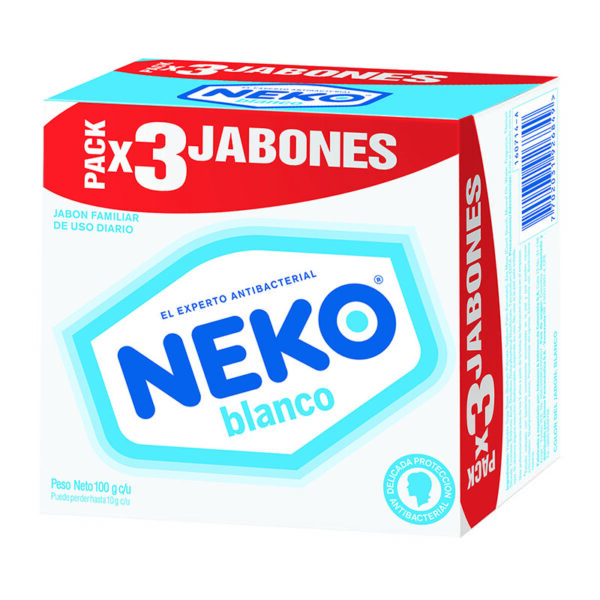 JABON NEKO 125 GR BLANCO 3 UNI
