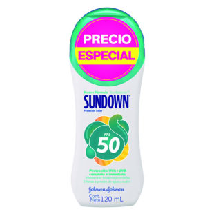 Bloqueador Sundown Fps 50 120 Ml Más Económico