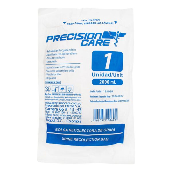 BOLSA DRENAJE URINARIO CYSTOFLO 2000 ML