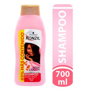 Shampoo Konzil Seda Líquida Complejo Vita12 700Ml 85%+Contenido