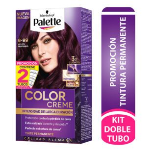Palette Color Creme Kit 6-99 Violeta Profesional + Dt