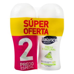 2 Desodorantes Balance Rollon Fresh Natural 50 Ml Precio Especial