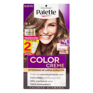 Palette Color Creme Kit 6-1 Rubio Oscuro Cenizo