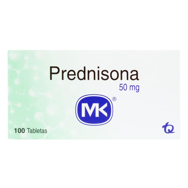 PREDNISOLONA 50 MGS 100 TAB MK