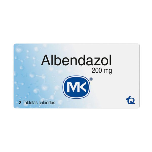 ALBENDAZOL 200 MGS 2 TAB MK