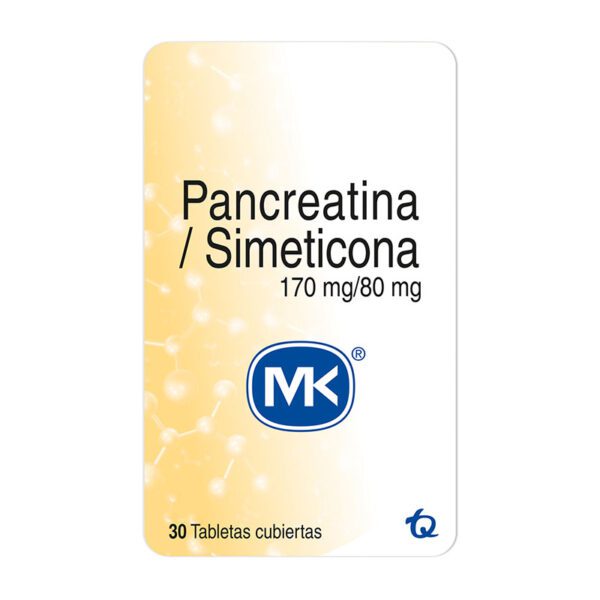 PANCREATINA/SIMETICONA 170/80 MG 30 TAB