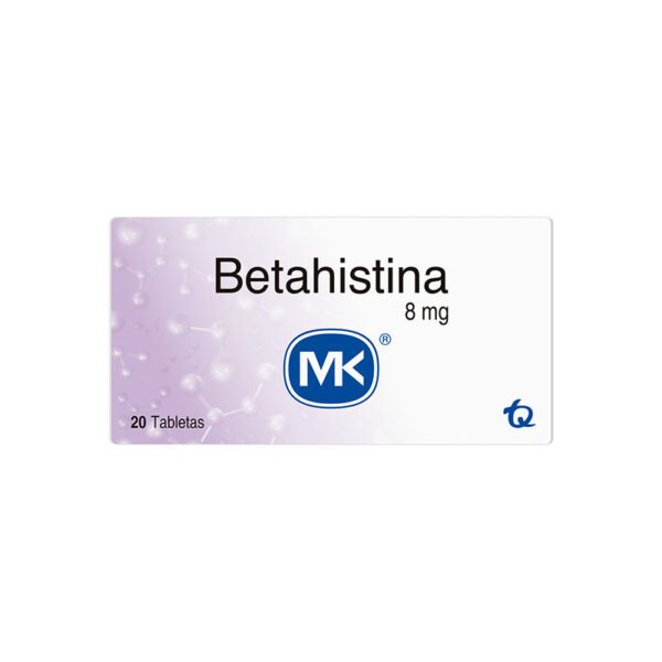BETAHISTINA 8 MG 20 TAB MK
