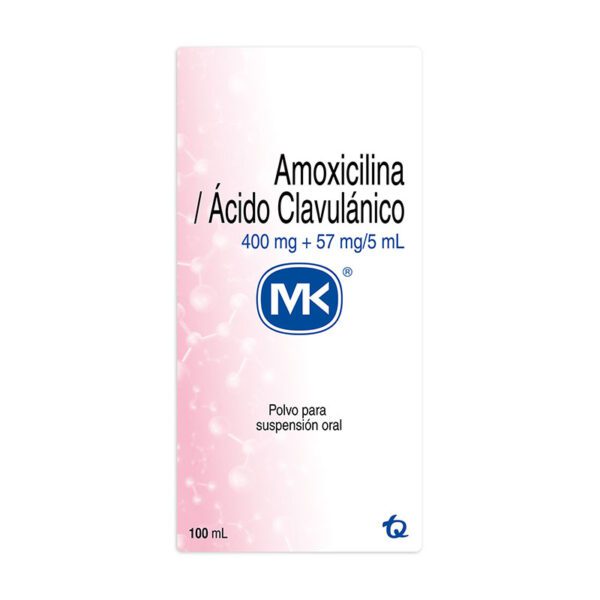 Amoxicillin 400 Mg+Ácido Clavulánico 57 Mg 100 Ml