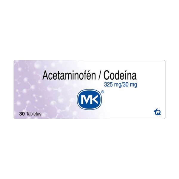 ACETAMINOFEN+CODEINA 325/30 MG 30 TAB