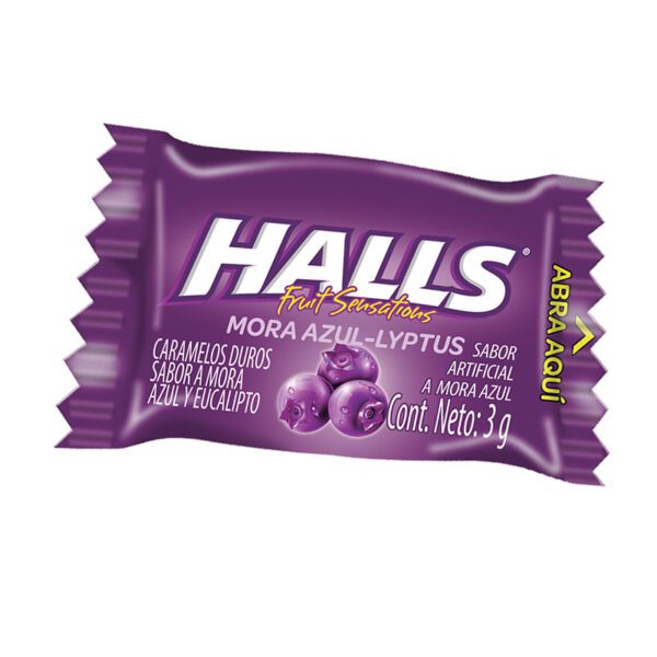 HALLS MORAZUL PEPA 100 UNI