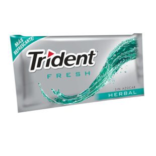 Chicle Trident Fresh Herbal 18 Unidades